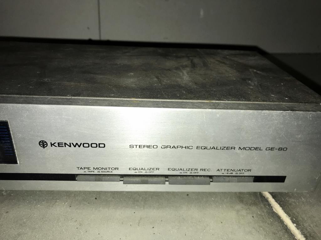 A Kenwood stereo graphic equaliser model GE-80 - Image 3 of 6