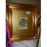 A good gilt framed and glazed rural scene watercolour.