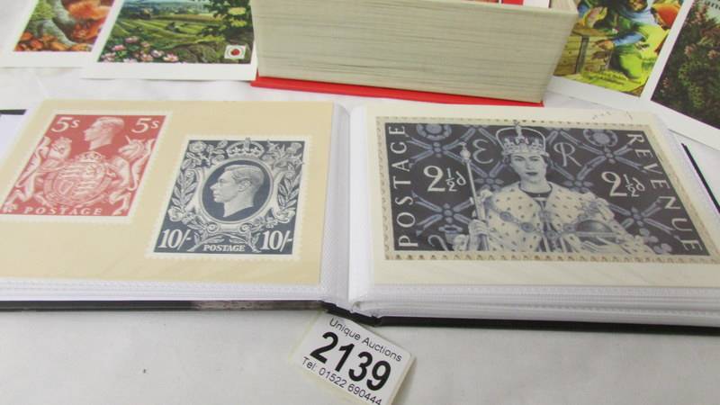 A small album of Royalty related postcards together with a box of advertising postcards. - Image 3 of 5