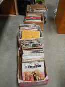 4 boxes of assorted LP records.