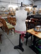 A French vintage dressmakers/shop display dummy height 167cm