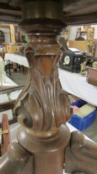 A Victorian mahogany revolving piano stool. - Image 3 of 4