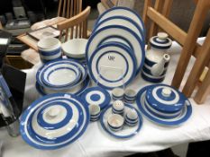 A selection of TG Green Cornish ware plates, bowls, tureen & cheese dish.