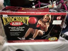 Knockout ABS crunch & punch exercise equipment,