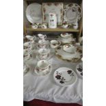 A quantity of Royal Albert Old country roses dinnerware including 10 dinner plates,
