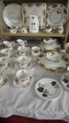 A quantity of Royal Albert Old country roses dinnerware including 10 dinner plates,