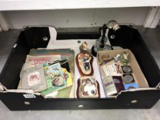 2 James Herriot Border Fine Arts figures, 2 car figurines, crowns, coins & books etc.