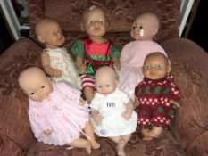 6 Newborn baby dolls