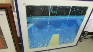 David Hockney (born 1939) Large plate initialled and dated print (1978) entitled 'Autumn pool'