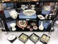 A good selection of Wedgwood Wild strawberry porcelain & also Limoges