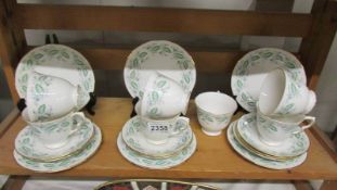 An 18 piece Colclough tea set.