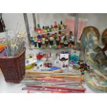 A good mixed lot of sewing and knitting items.