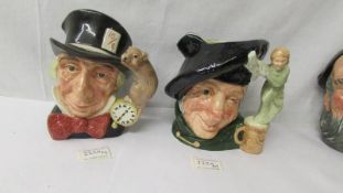 2 Royal Doulton character jugs - Mad Hatter D6590 and Tam O' Shanter D6632.