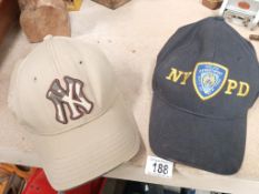 A genuine City of New York baseball cap and one other