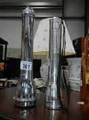 Two vintage torches.