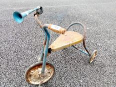 A vintage collectible tricycle