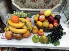 A good selection of artificial plastic fruit