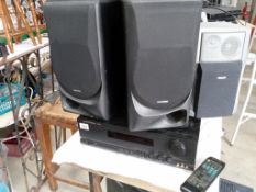 A Harmon Kardon surround sound amp & a good pair of Kenwood speakers & 1 other