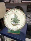 A boxed Spode Compton and Woodhouse plate of the year 2000