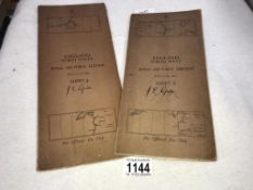 2 Royal Air Force edition maps, sheet 2 England, North West, Sheet 4, England,