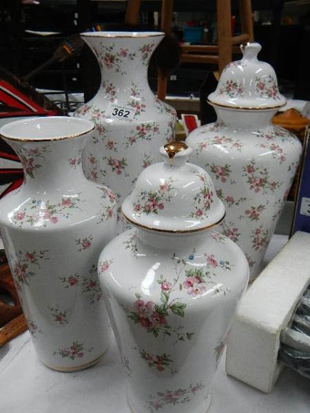 Four good floral decorated vases. - Image 3 of 3