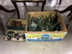 A quantity of old glass bottles etc