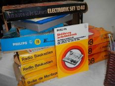 A quantity of Philip's radio kits, completeness unknown.