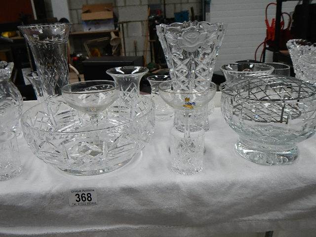 A large lot of cut glass, 6 Babycham glasses etc. - Image 3 of 6