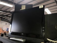 A working Goodmans 19" TV with remote