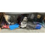 A mixed lot of ladies scarves