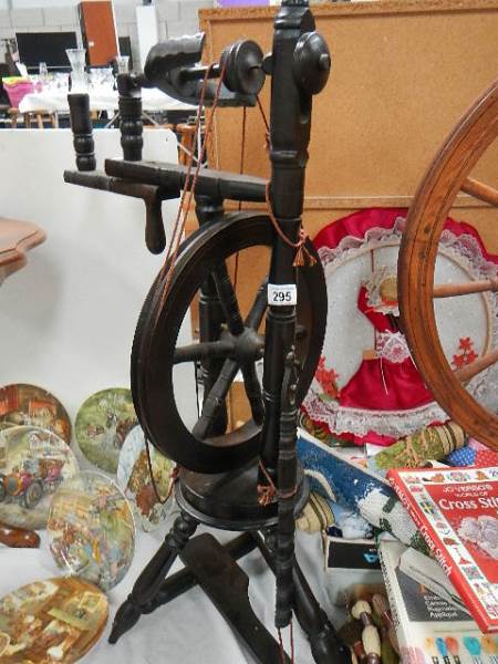 A good old spinning wheel.