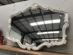 A Georgian neo classical style wall mirror 80cm x 102cm