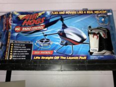 An Air Hogs radio control helicopter