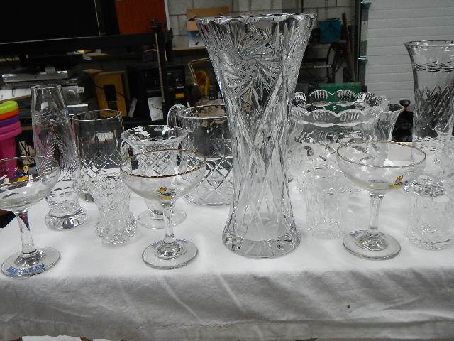 A large lot of cut glass, 6 Babycham glasses etc. - Image 2 of 6