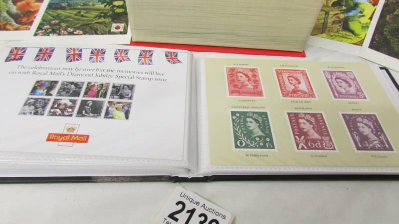 A small album of Royalty related postcards together with a box of advertising postcards. - Image 5 of 5