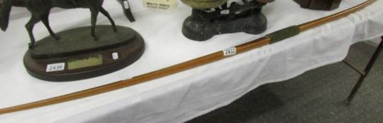 A good quality long bow (needs string).