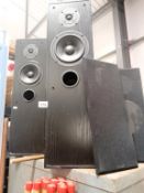 A pair of acoustic solutions DS1000 MKII 110 watts speakers.