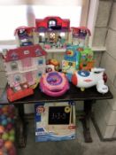 A quantity of various children's toys including 2 x play houses,