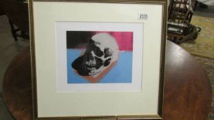 Andy Warhol (1928-1987) Lithographic print of a skull,