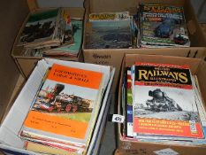 In excess of 200 railway related magazines (5 boxes).