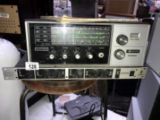 A working Heathkit short wave receiver & a Beringer noise surpressor