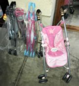 4 new dolls buggies/pushchairs including Babyborn