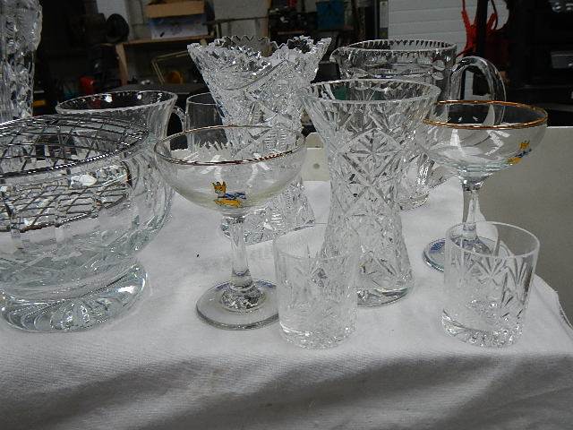 A large lot of cut glass, 6 Babycham glasses etc. - Image 4 of 6