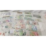 A collection of Jersey, Guernsey and Isle of Man bank notes (approximate face value (£160).