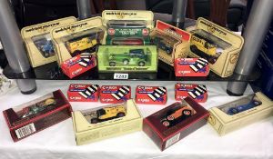 A quantity of boxed Die cast cars including models of Yesteryear & Corgi etc.