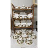 Approximately 50 pieces of Royal Albert Old Country Roses tea and dinner ware.