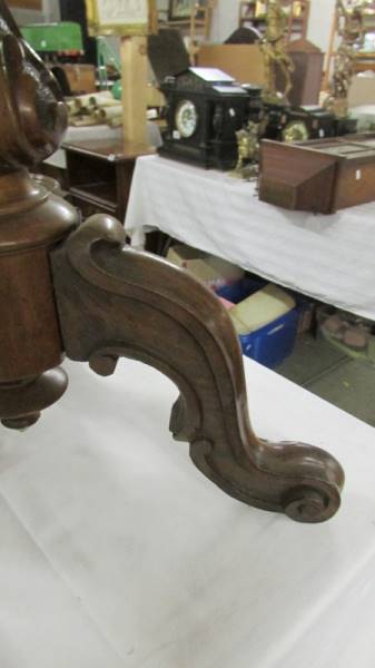 A Victorian mahogany revolving piano stool. - Image 2 of 4