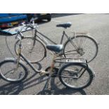 A Hawk folding bicycle and a Falcon Bicycle (need repairs)