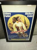 An original Belgian poster 'The Wilby Conspiracy' starring Michael Caine & Sidney Poitier (42cm x