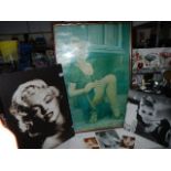A mixed lot of Marylin Monro and Audrey Hepburn pictures.